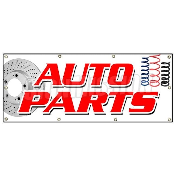 Signmission AUTO PARTS BANNER SIGN oem all brands remanufactured overhaul engines B-96 Auto Parts - main